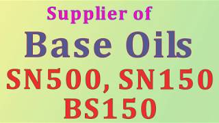 Supplier of Base Oils Like SN500 SN150 amp BS150 [upl. by Audry]