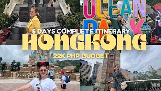 HONGKONG 5 DAYS COMPLETE ITINERARY 22K BUDGET [upl. by Fionnula]