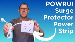 POWRUI Surge Protector Power Strip [upl. by Nylorahs]