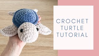 Easy Crochet Turtle TikTok Tutorial  Free Amigurumi Animal Pattern for Beginners [upl. by Immij]