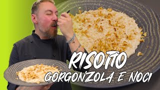 RISOTTO AL GORGONZOLAnoci e caffè cremosissimoooo 🤤 ricetta di Federico Fusca [upl. by Howland871]