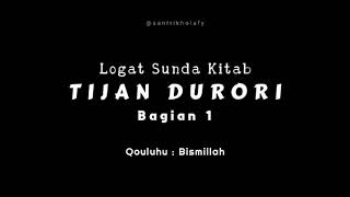 LOGAT SUNDA KITAB TIJAN DURORI DARI AWAL SAMPAI TAMAT [upl. by Rubio]