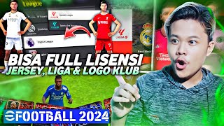 AKHIRNYA GUA BERHASIL BIKIN SEMUA KLUB LISENSI JERSEY amp LOGONYA DI EFOOTBALL 2024  KEREN BANGET [upl. by Gonsalve941]