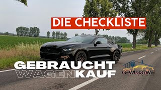 Gebrauchtwagen kaufen  Die Checkliste  GewusstWie [upl. by Fionnula113]