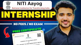 Niti Aayog Winter Internships 2024  Internship For College Students  Government Online Internship [upl. by Ares]