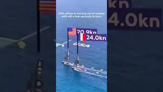 This light wind prestart push looked so good until it didn’t sailracing americascup foiling [upl. by Jose]