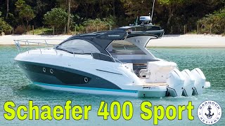 2022  Schaefer 400 Sport Review  St Petersburg Power amp Sailboat Show [upl. by Elhsa462]