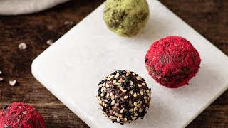 Energy Balls mit Datteln in 5 Minuten – Gesunde Energiebomben [upl. by Ennasor]