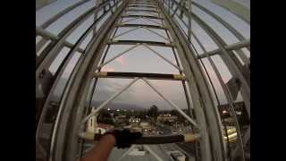 Redlands Fire Explorers climbing aerial ladder [upl. by Rebor]