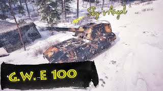 GW E 100  Skys Angel  Germany SPG Tier X  World of Tanks Replays  1K Base EXP Ace Tanker [upl. by Derril430]