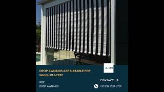 Where Are Drop Awnings Suitable iris pune shorts awninginpune awningmanufacturersinpune [upl. by Anifad]