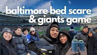 Baltimore Bed Scare amp Giants Game vlog [upl. by Coulson]