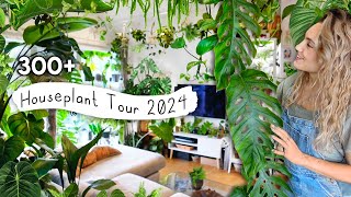 300 Houseplant Tour 🌿 2024 Plant Collection Home Tour Rare and Common 🌱 [upl. by Nonnad]