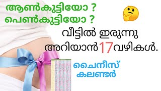 Gender Prediction Technique in malayalam  chinese gender calendar  Baby Boy or Girl check  Par11 [upl. by Enael467]