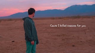 Alec Benjamin  If I Killed Someone For You Official Lyric Video [upl. by Hanas274]