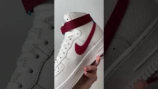 ✨Кроссовки Кроссовки Nike Air Force 1 Mid White Red [upl. by Noorah]