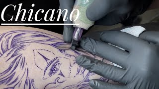 Chicano Tattoo  Time lapse [upl. by Crofton859]