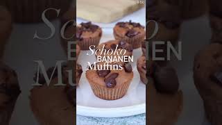 🍪🍌 Blitz Muffins mit Banane und Schoki ⚡️lecker muffins [upl. by Canfield]