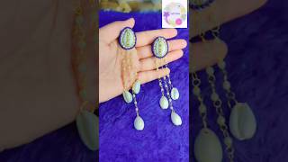 DIY cowrie shell earings 🙈✨❤️like share craft ideas [upl. by Tima]