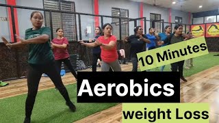 10 Minutes Aerobics workout For weight loss  4 Week transformation [upl. by Eisseb]