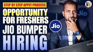 JIO bumper Hiring  Freshers Dont Miss Apply Fast  Step by Step Apply Process [upl. by Annaiviv]