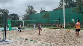 AULA DE BEACH TENNIS NO CAMPESTRE  151124 [upl. by Yonita219]