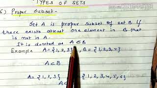 Types of set  subset proper subset  lecture5 discrete mathematics [upl. by Gardy802]