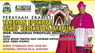 TAHBISAN USKUP JAYAPURA  2 FEBRUARI 2023 GEREJA KATEDRAL KRISTUS RAJA JAYAPURA [upl. by Stafford]