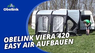 Obelink Viera 420 Easy Air aufbauen  Instruktion  Obelink Vrijetijdsmarkt [upl. by Loos752]