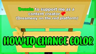 How to change Text Colors in PLS DONATE 💸 [upl. by Hike]