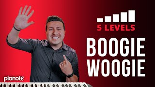 5 Levels Of The Boogie Woogie 🔥🎹 Piano Lesson with Sheet Music [upl. by Verna]