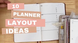 10 Planner Layout Ideas [upl. by Ham191]