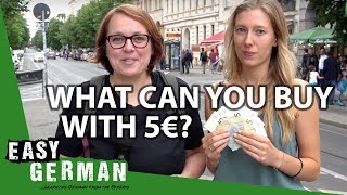 What can you buy with 5€ in Germany  Easy German 251 [upl. by Donica]