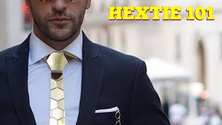 What is a Hextie  How to Wear and Style a Metallic or Mirror Tie  Mens Fashion Tips [upl. by Blancha]