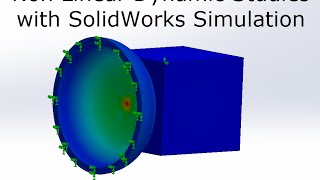 Non Linear Dynamic Contact with SolidWorks Simulation [upl. by Eylloh20]