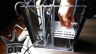 HOW TO DIY aquarium filter  THE OFFICE TANK BUILD [upl. by Darlleen]