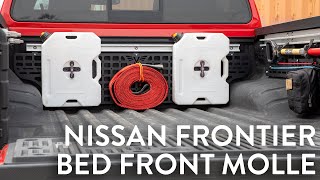 Nissan Frontier Bed Front MOLLE Panel Install [upl. by Eilitan]