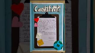 certificate design for project file crafting borderart art [upl. by Darken787]