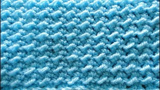 Lush Moss Crochet Stitch  Learn The Crunch Stitch  Easy Righthanded Tutorial [upl. by Hump329]