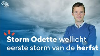 LIVE STORM ODETTE MOGELIJK EERSTE HERFSTSTORM VAN 2020 [upl. by Clarhe]