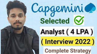 Capgemini Interview of Analyst4LPA Interview Experience  Capgemini Interview Analyst Role 2022 [upl. by Nna]