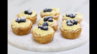 How to make Lemon and Blueberry Cheesecake Tarts [upl. by Honorine]