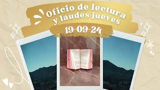 OFICIO DE LECTURA HOY JUEVES 19 DE SEPTIEMBRE 2024 [upl. by Aleunamme729]