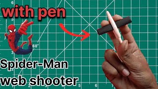 web shooter how to make very amazing web shooter in pen easy to make [upl. by Lemar]