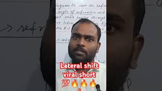 Lateral shift in glass slab viral short 💯🔥🔥🔥🔥🔥 [upl. by Eico667]