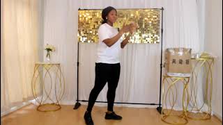 Prestige Event amp Decor 2021  Wedding Birthday Sequin mirror wall backdrop installation tutorial [upl. by Thisbee]