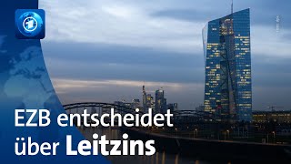 Europäische Zentralbank EZB berät über Zinssenkung [upl. by Shipley]