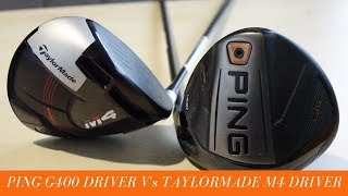 Ping G400 Driver Vs Taylormade M4 Driver with Launch Monitor Data [upl. by Veejar679]