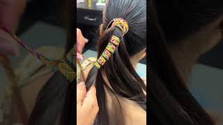 Ponytail Hairstyle Tutorial Bridal Hairstyle shortvideo [upl. by Cohlette413]