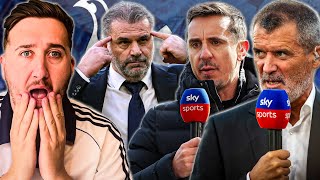 Are Roy Keane amp Gary Neville RIGHT about Ange Postecoglou 🤯 🤔 [upl. by Ronel677]